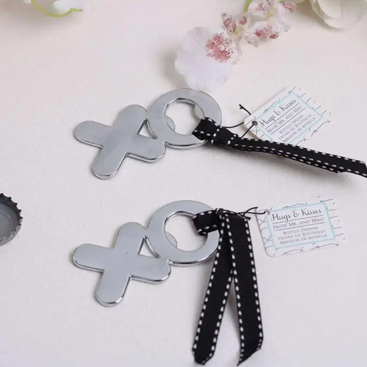

Свадебный подарок "объятия и поцелуи" Серебряная открывалка для бутылок в виде букв XO открывалка для пивной крышки украшения для вечеринок ...