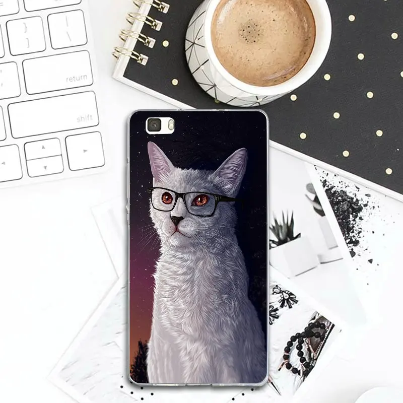 Мягкий прозрачный чехол для Huawei P8 P9 P10 P20 P30 Lite mate 10 Pro Y3 Y5 Y6 II Y7 Honor 6X7X9 Plus забавные