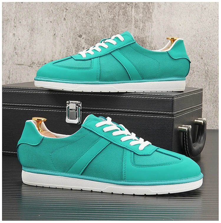 Murah Sepatu Pria Beralas Tebal Putih Sneakers Hip-Hop Pantofel Atasan Tinggi Sepatu Jaring Selebriti Sepatu Bot Pergelangan Kaki Zapatillas Hombre