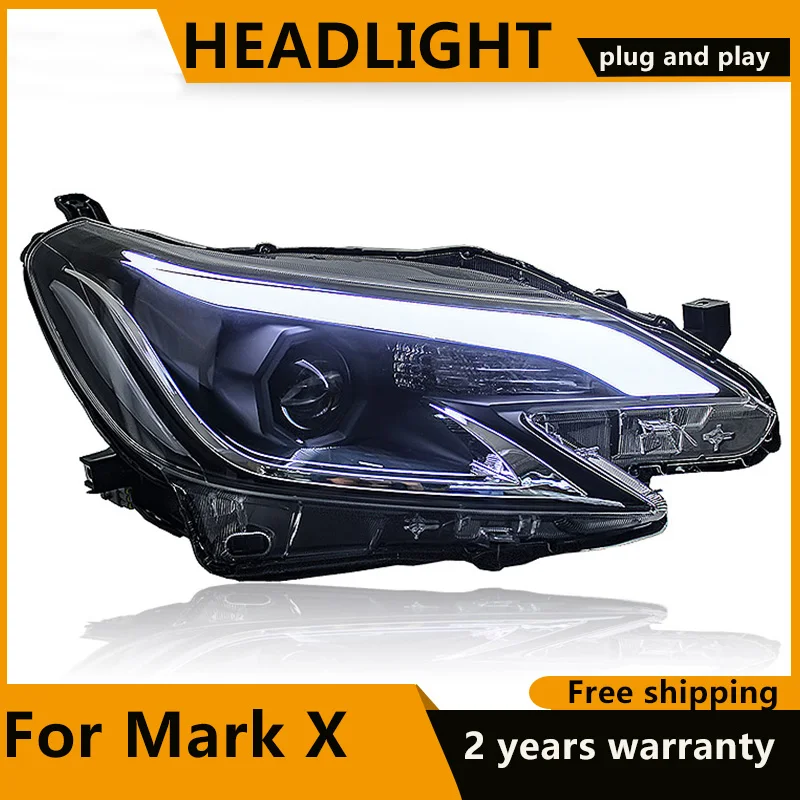 

KOWELL Car Styling Head Lamp for Toyota Reiz Mark X LED Headlight 2013 2014 2015 New Reiz DRL Daytime Running Light Bi-Xenon HID