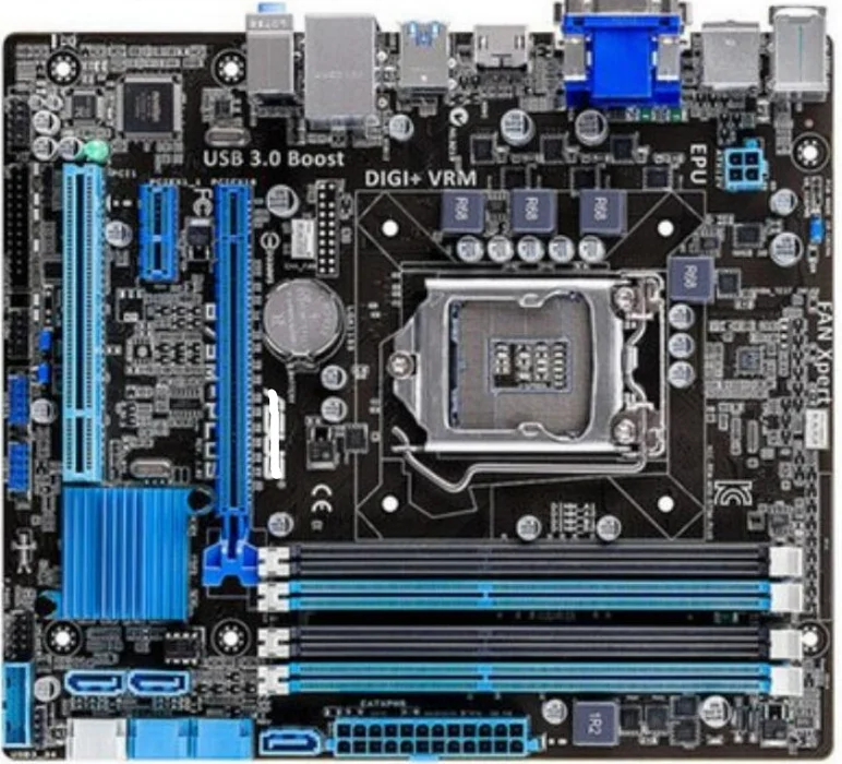 

Desktop Motherboard B75M-PLUS Used Mainboard B75 Socket LGA 1155 i3 i5 i7 DDR3 16G uATX