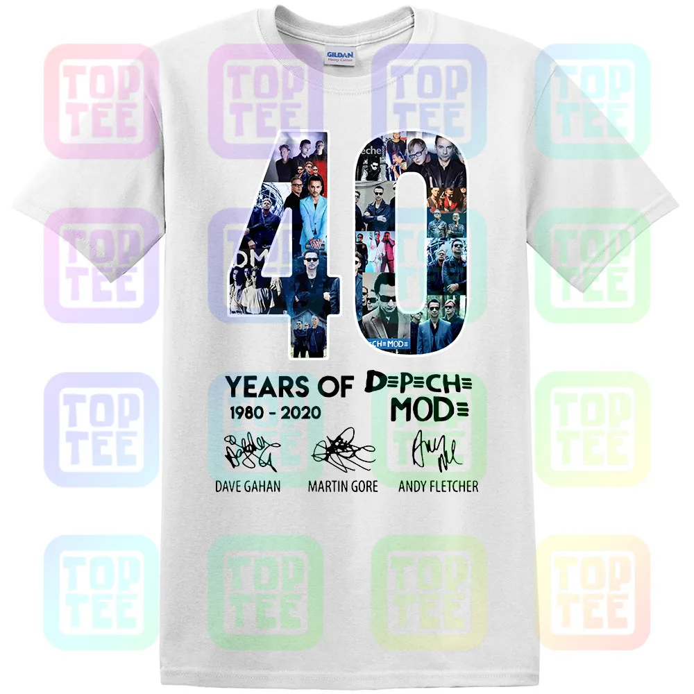 40 Year Of Depeche Shirt Mode 1980- футболка с коротким рукавом черного и темно-синего цвета для мужчин и женщин S-3XL
