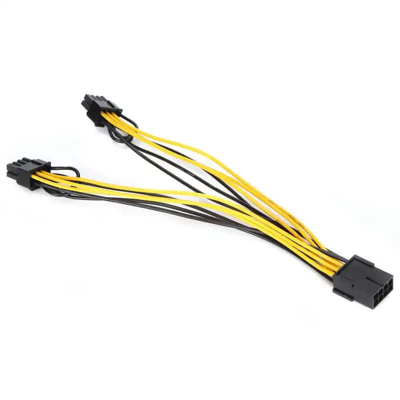 10 пакетов PCIE кабель 8 Pin PCI-E до 2xPCI-E (6 + 2 Pin) PCI Express графическая карта разъем