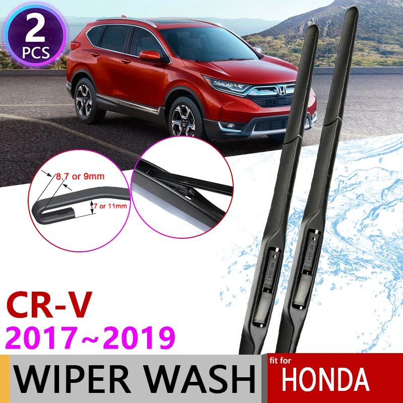 

for Honda CR-V 2017 2018 2019 Car Wiper Blades CRV RW1~RW6 Front Windscreen Windshield Wipers Brushes Car Accessories Stickers