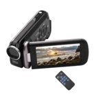 Цифровая мини-видеокамера 2,7 K Ultra HD, видеокамера DV, камера 48 МП, 3-дюймовый вращающийся сенсорный ЖК-экран, 18-кратное увеличение, светодиодный светодиодная подсветильник ка
