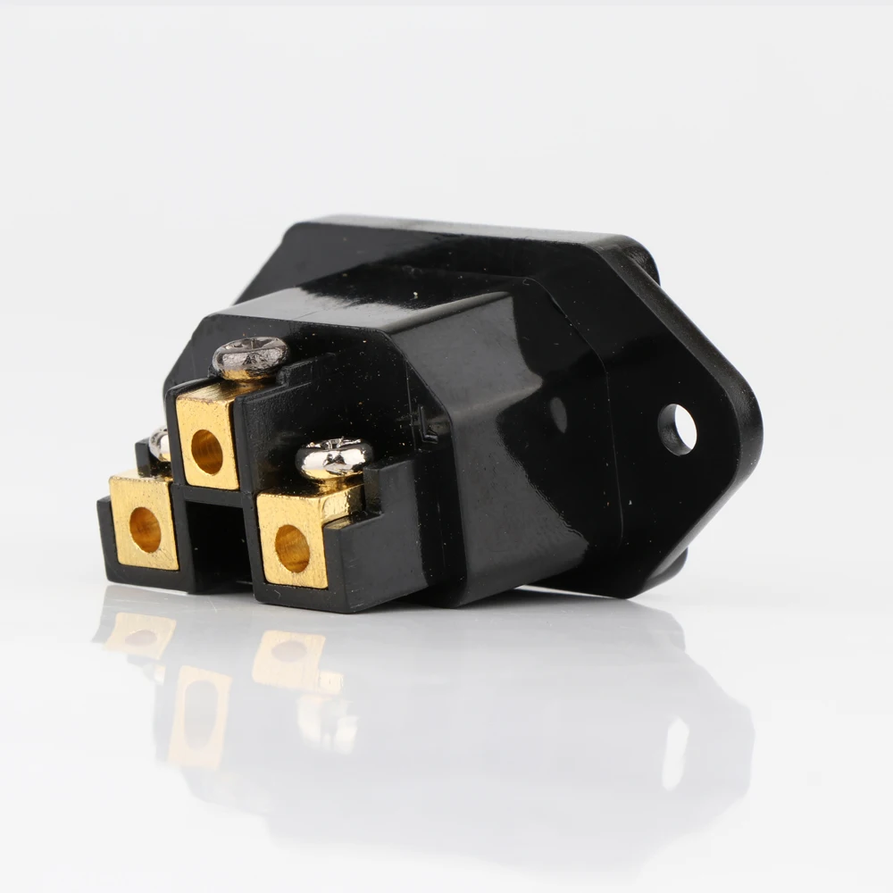 YTER FI-07(G) 24K позолоченная IEC розетка входная для сети штепсельная вилка Hi-Fi |