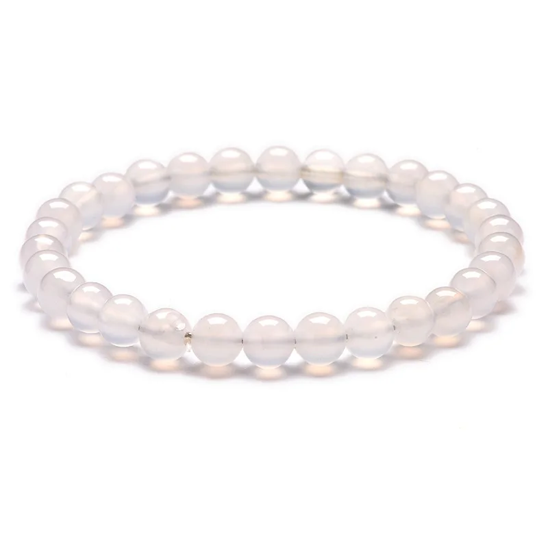 

2021 New Natural Stone Bracelet Pure Ice White Bijoux
