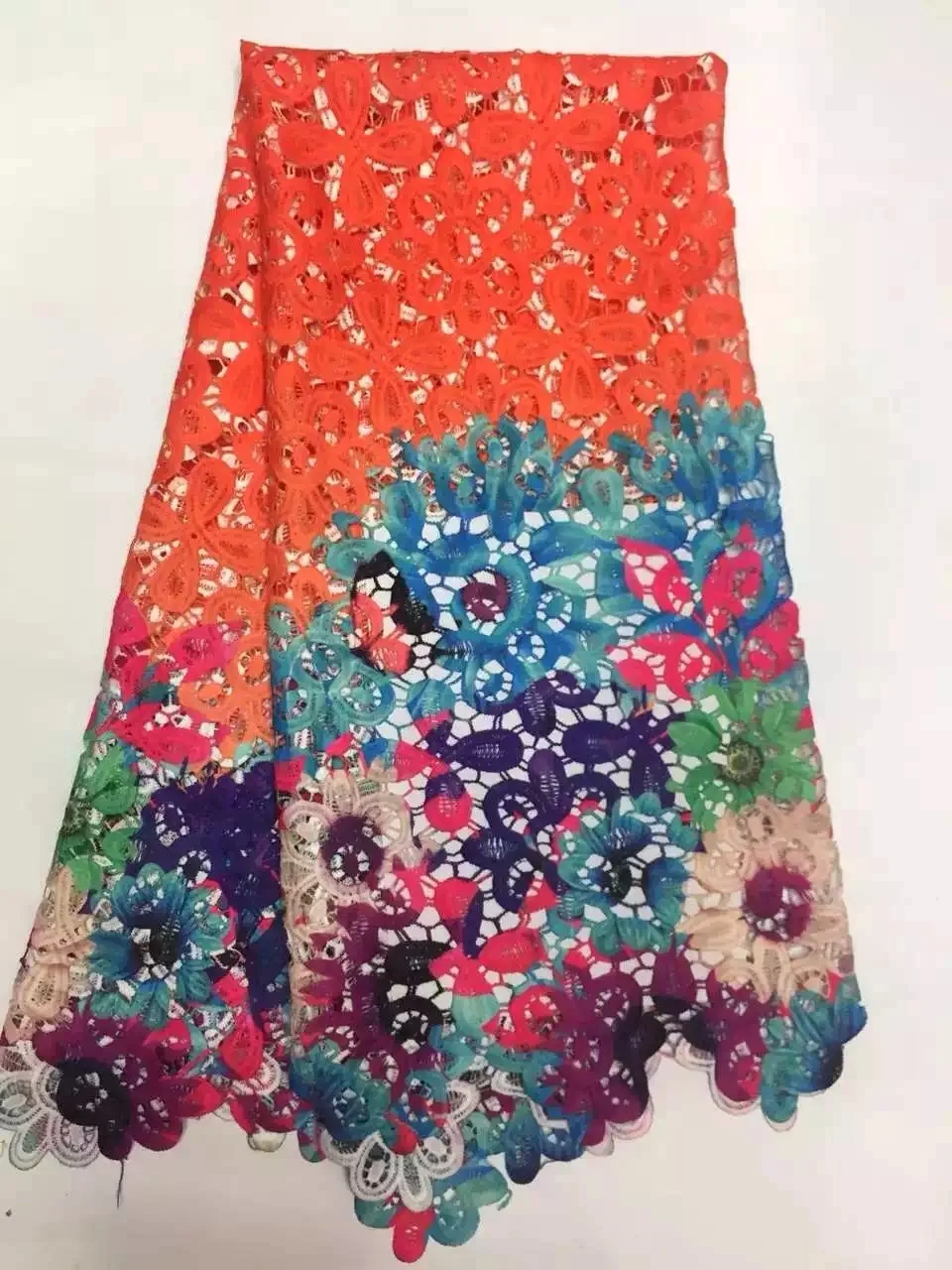 

2021 New arrival Embroidery African Cord Laces.High quality Guipure Lace Fabric For Nigerian Wedding Dresses free shipping