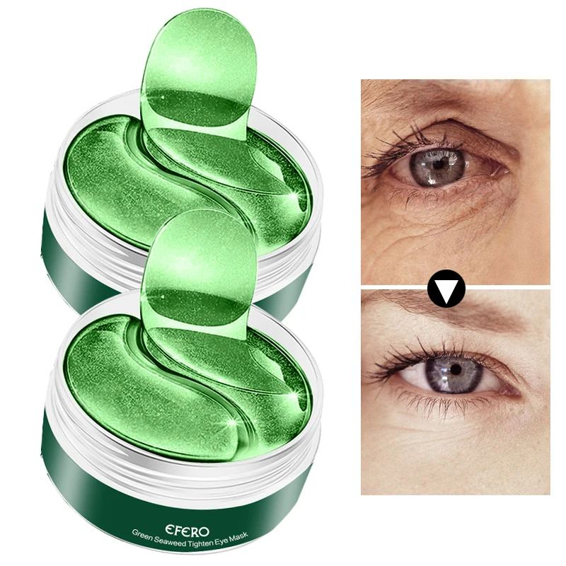 

240PCS Seaweed Eye Mask Patches Crystal Collagen Anti Aging Remove Puffiness Dark Circles Moisturizing Sleep Eyes Pads Skin Care