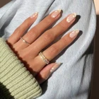 Съемные накладные ногти с миндалем, белый цветок на шпильке, дизайнерские накладные ногти с полным покрытием, нажимные ногти, акриловые ногти