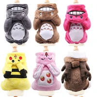 thick warm dog clothes winter cartoon costumes clothing for dogs coats hoodies pets clothes french bulldog small puppy chihuahua