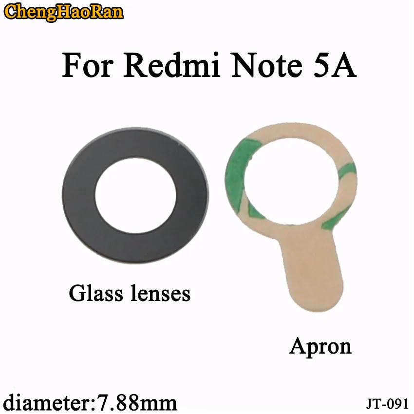 ChengHaoRan 10 шт./лот для Xiaomi Redmi Примечание 5A задняя камера стекло объектив с клеем