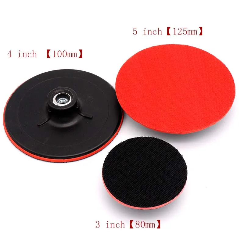 

1pcs 3/4/5 inch Sanding Polishing Disc Pad Thread M10 M14 Sticky Disc Sponge Polishing Angle Grinder Sucker Power Sander Parts