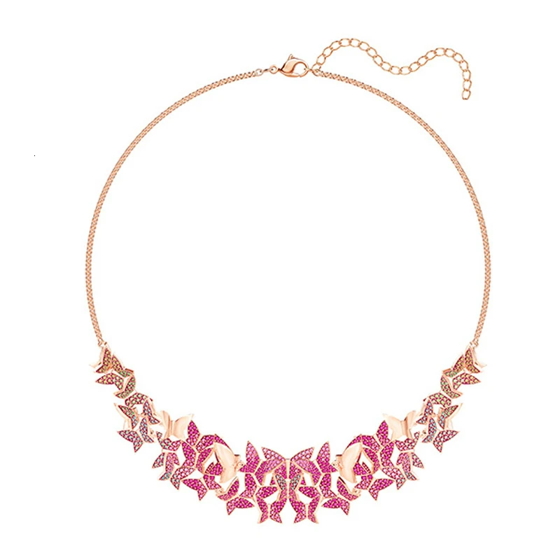 Женское ожерелье с подвеской MANDY эксклюзивное розового цвета|Ожерелье-ошейник| |