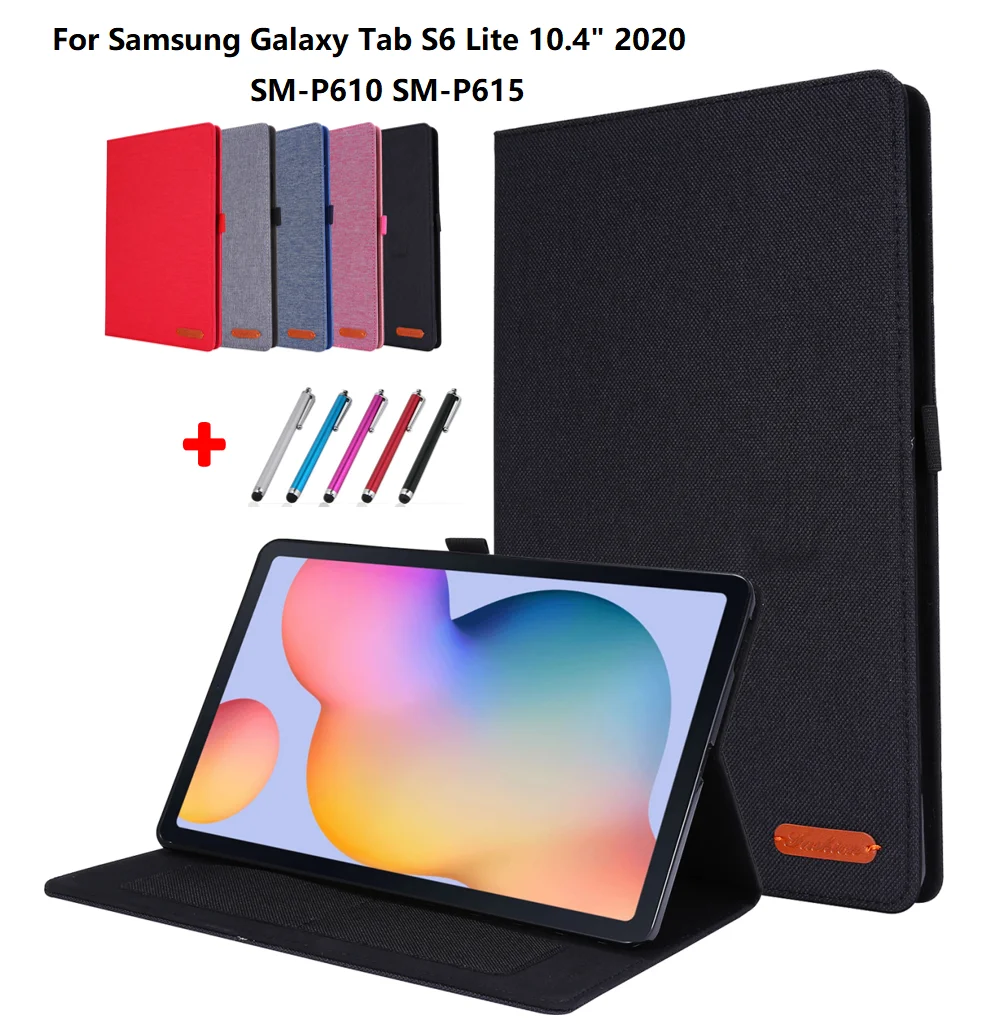 2020 новый 10 4 &quotтонкая ткань книга Coque чехол для Samsung Galaxy Tab S6 Lite SM P610 P615 планшет в