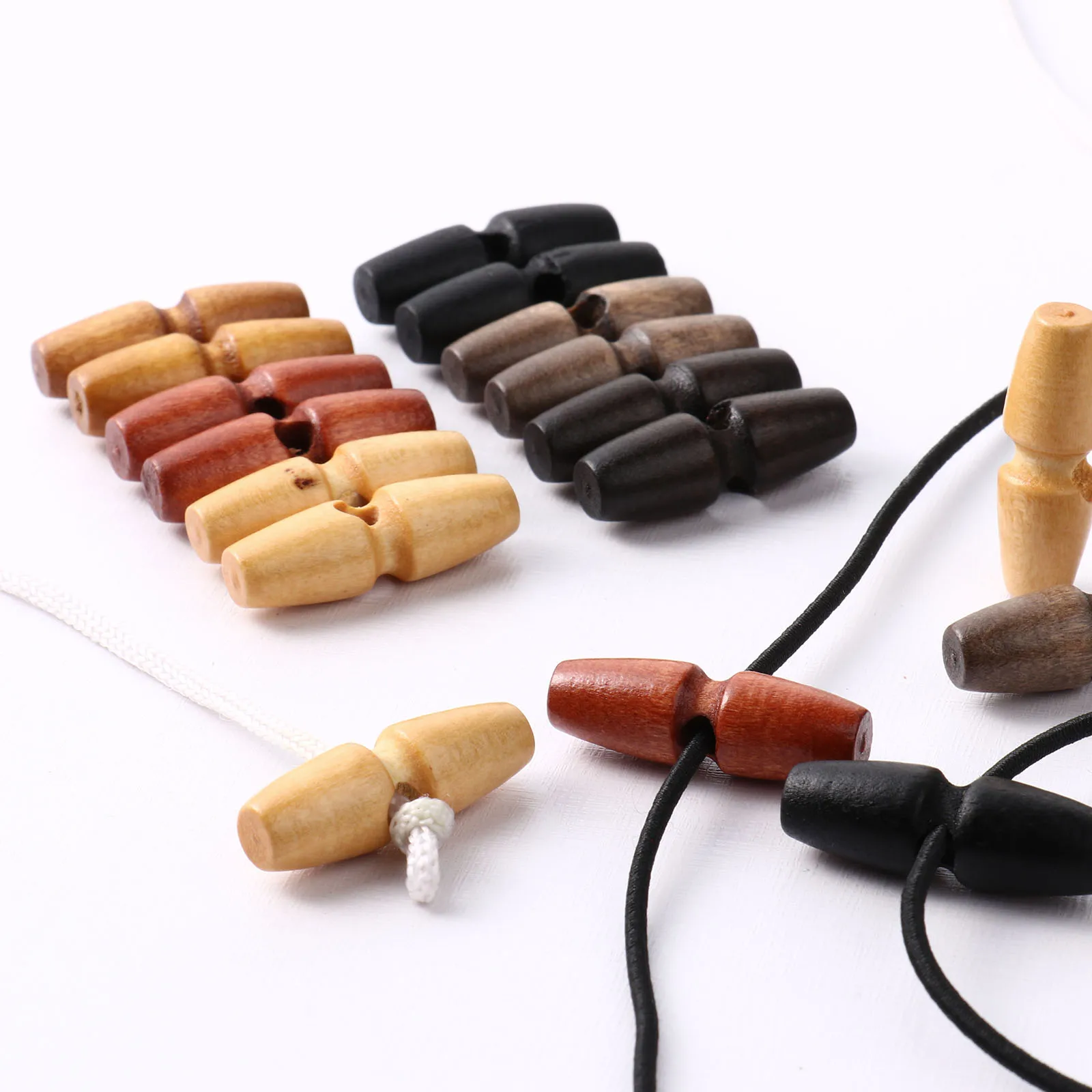 Мини гудок деревянная кнопка рычага для кукол украшение одежды пряжки рукоделия