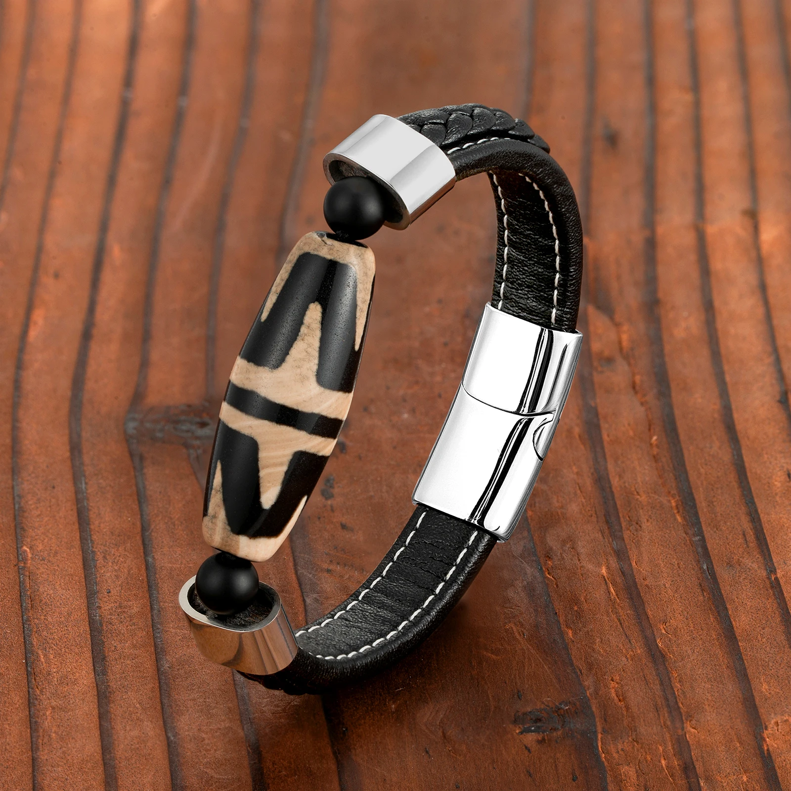 Новинка 2021 большие бусины Dzi с тигровым зубом ювелирные изделия из натурального