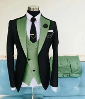 szmanlizi male costumes black men suits mint green dress wedding groom tuxedo groomsmen slim fit best man party suits bridegroom