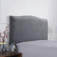 velvet solid color headboard elastic bed head cover bedhead cover all inclusive dust cover bed back wrapped protection cover