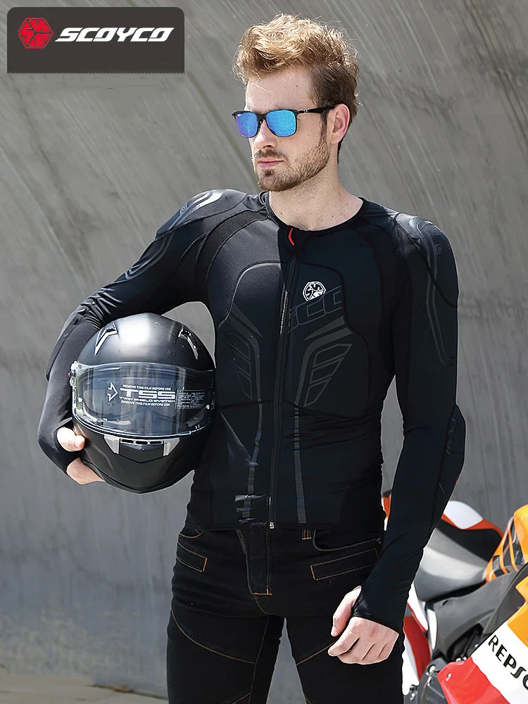 SCOYCO AM03 Мужская мотокроссовая мотокуртка для езды на мотоцикле бронированная