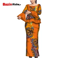 %e2%80%8bspring long sleeve skirt sets dashiki african dresses for women wy6774