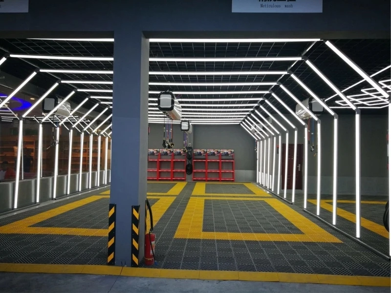 Туннель 3d Автомойка цена Китай Промышленный линейный антибликовый потолочный
