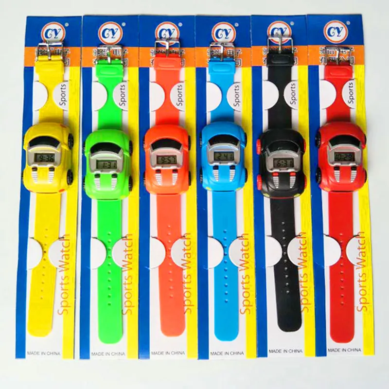 Children's Electronic Watch Cartoon Detachable Car Toy Students Kids Watches Birthday Gift for Boys Girls Baby Relogio Clock | Наручные