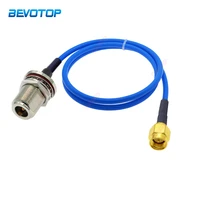 15cm 20m rg 402 sma male plug to waterproof n female jack connector blue jacket rg402 high frequency rf coaxial cable 50ohm