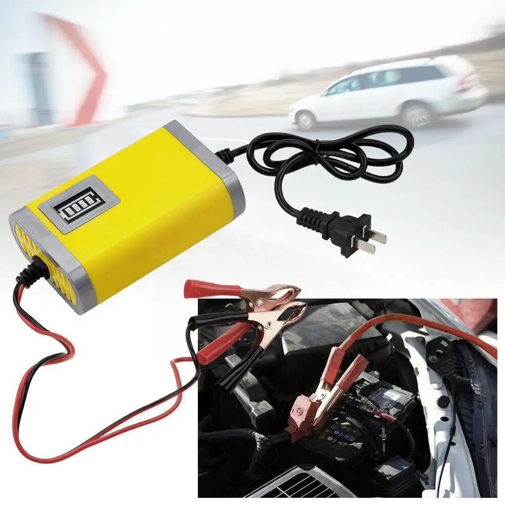 

12v 2a Flat Plug Auto Car Motorcycle Battery Charger Trickle Maintainer Charger For Tender Universal Boat L0j9
