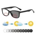Солнечные очки с заклепками для мужчин и женщин, фотохромные бифокальные аксессуары для чтения, автоматическое обесцвечивание, близорукость дальнозоркости