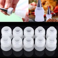 1pc10pcs decorating mouth converter adapter confectionery plastic pastry tip connector nozzle sets cake decoration tools baking