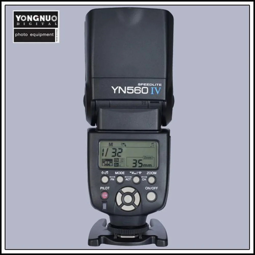 Вспышка Yongnuo YN 560 IV Speedlite для камер Canon Nikon Pentax Olympus DSLR YN560 4 560VI обновленная версия II