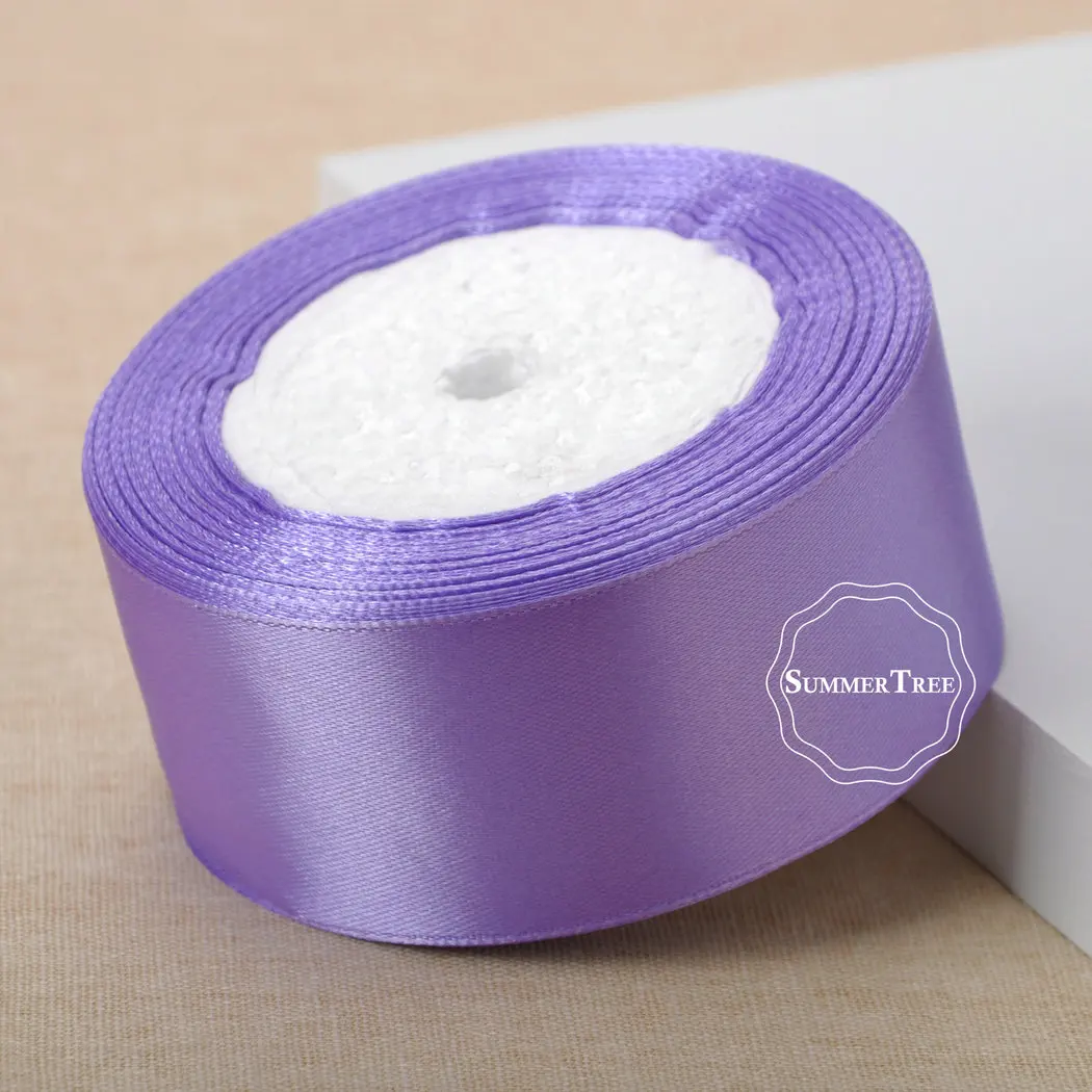 Сатиновая лента Lavender 25 ярдов 6 мм 10 15 38 50 ручная работа сделай сам ремесло товары