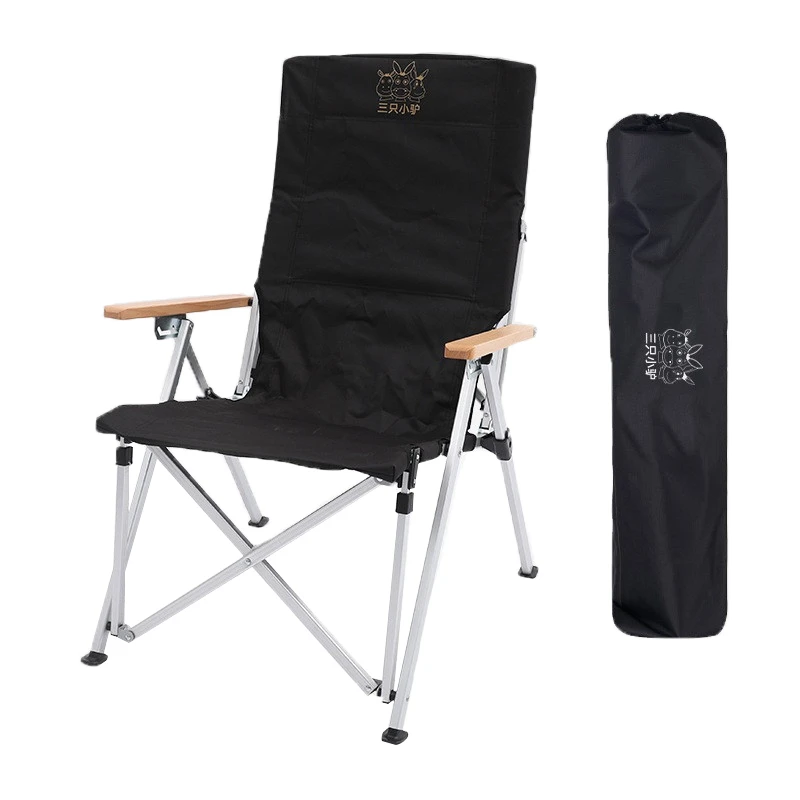 

Outdoor Folding Chair Portable Aluminum Alloy Camping Chair Adjustable Backrest Fishing Picnic Beach Chair Relaxation Recliner