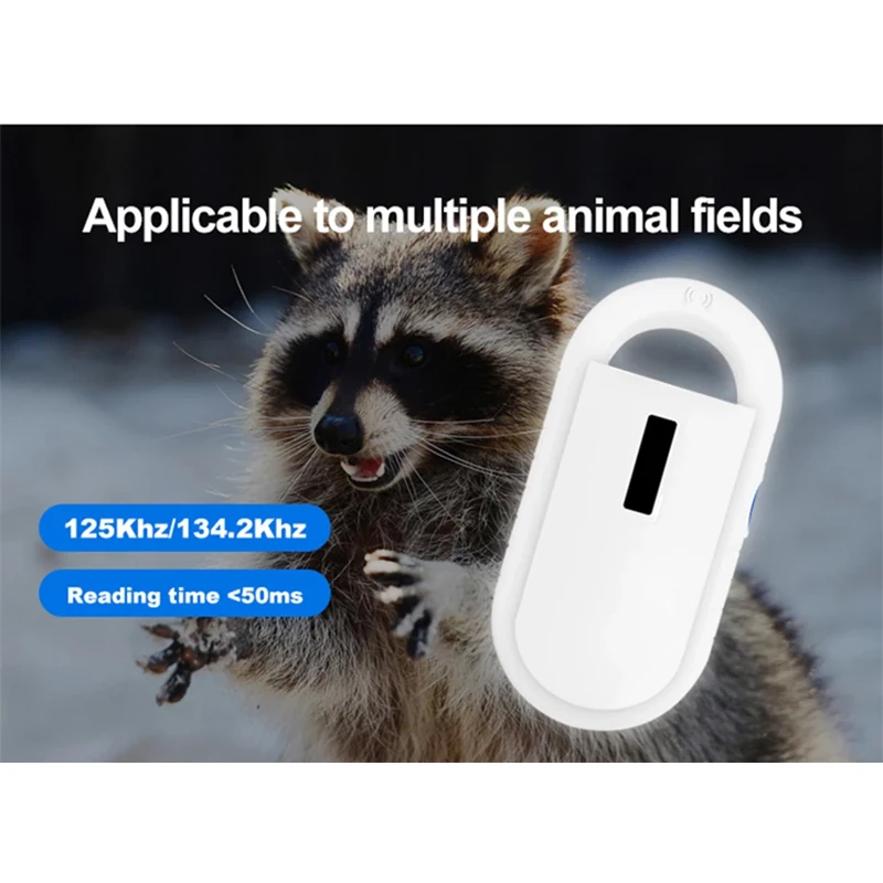 Умный считыватель карт памяти RFID для кошек собак кроликов Pet 134 2 кГц стеклянная
