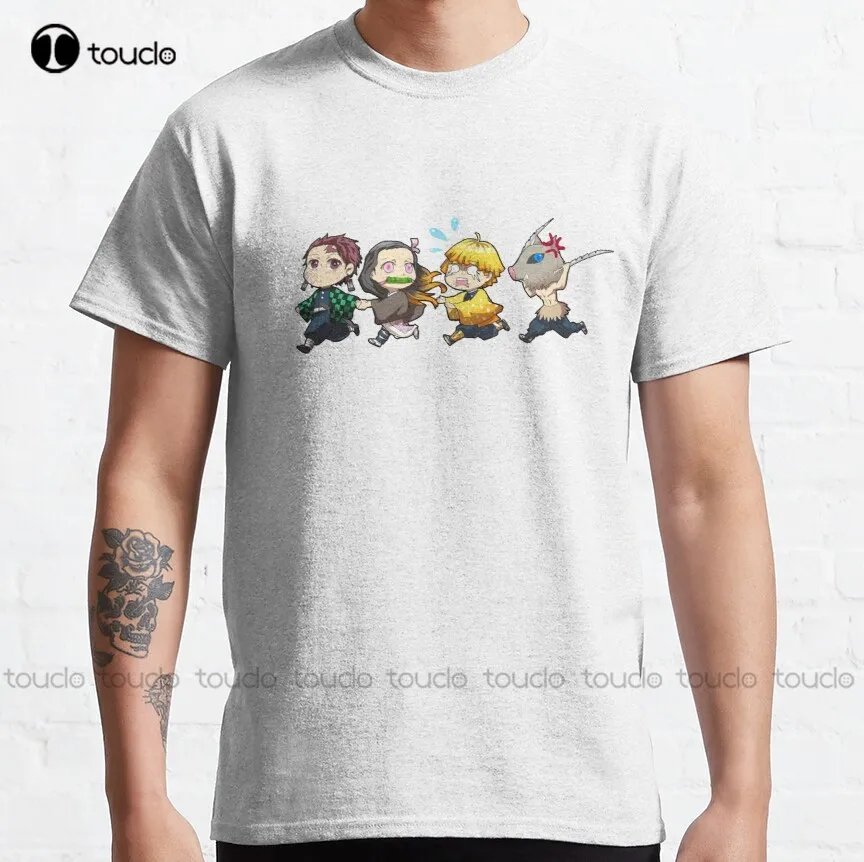 

Kimetsu No Yaiba Squad Classic T-Shirt Women'S Shirts Custom Aldult Teen Unisex Digital Printing Xs-5Xl Tshirt Classic Shirts