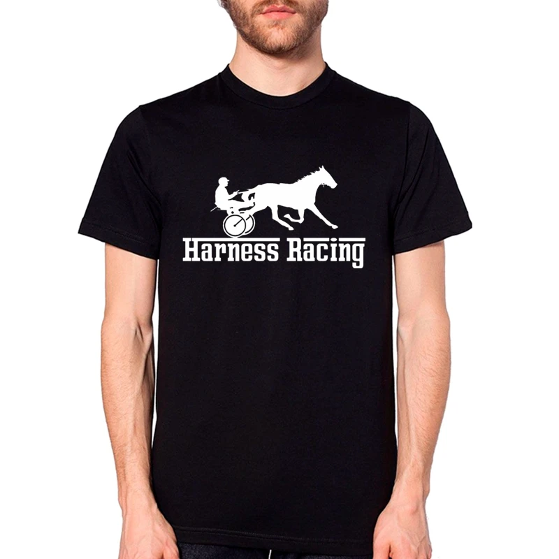 

TriDitya HT0255# Harness racing t shirt men tshirt men's tshirt summer Tshirt fashion cool O neck short sleeve shirt