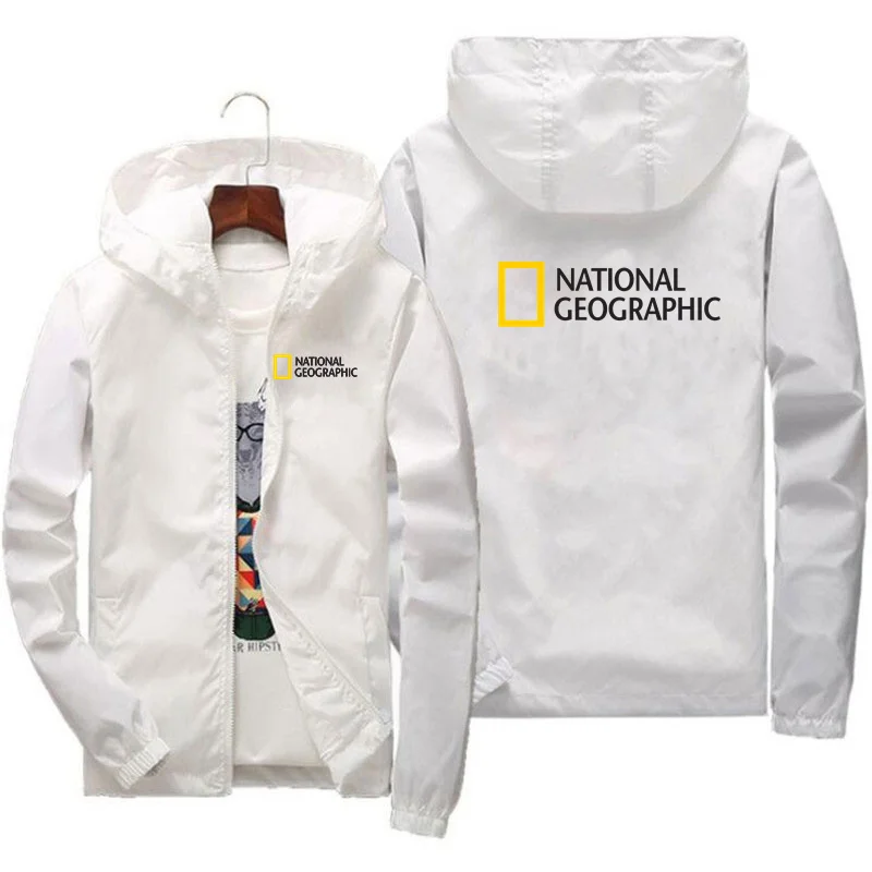 National Geographic Jacket Mens Survey Expedition Scholar Top Fashion Outdoor Clothing Funny Windbreaker Hoodie Hot | Мужская одежда