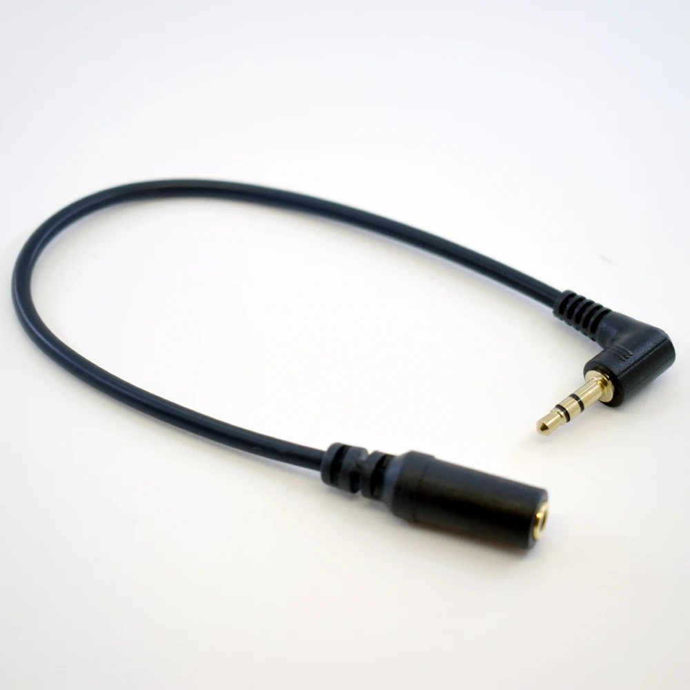 

1pc 25cm Gold Right Angle 3.5mm Stereo Male to Female M/F Audio Extension Cable Item No.: 4-0363