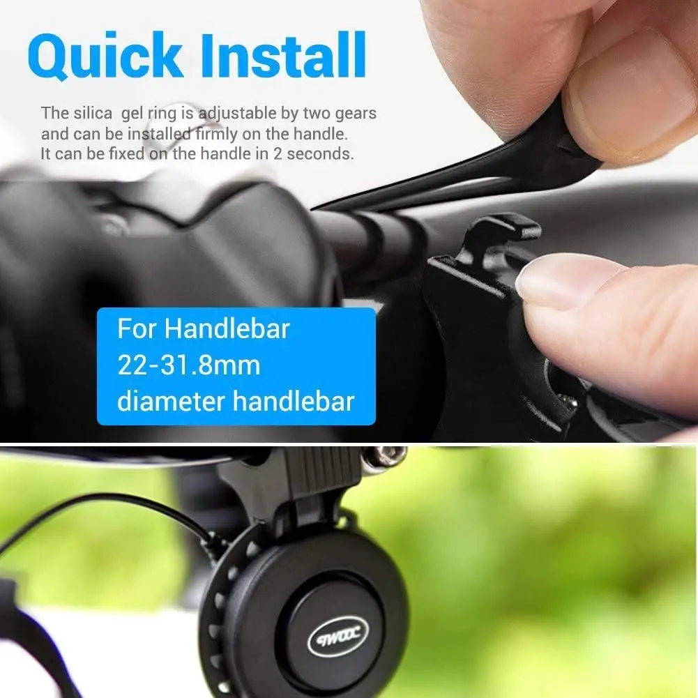 Bike Bell 4 Modes Mini Bicycle Electric Horn USB Recharged Speaker Cycling Bike Horn MTB Bike Accessories
