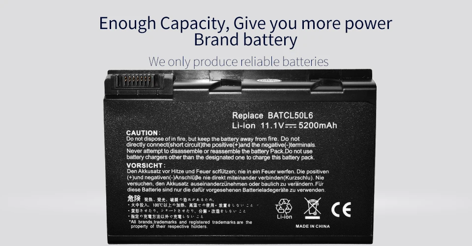 Apexway аккумуляторная батареядля ноутбука acer BATBL50L6 Aspire 3100 3103 3104 3690 3692 3693 3694 5100 5101 5102 5103 5110 5112 5113 5114