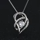 HUAMI сердце Love you ожерелье с подвеской простое Милая луна и задняя часть, Изящные Ювелирные изделия, Модное Длинное Ожерелье-цепочка для женщин и девушек