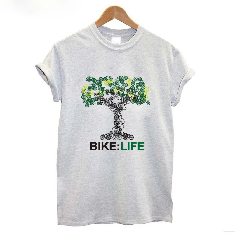 Bike leben gen baum grafik lustige t hemd frauen übergroßen sommer tops lose streetwear ästhetischen t-shirt frauen kleidung harajuku