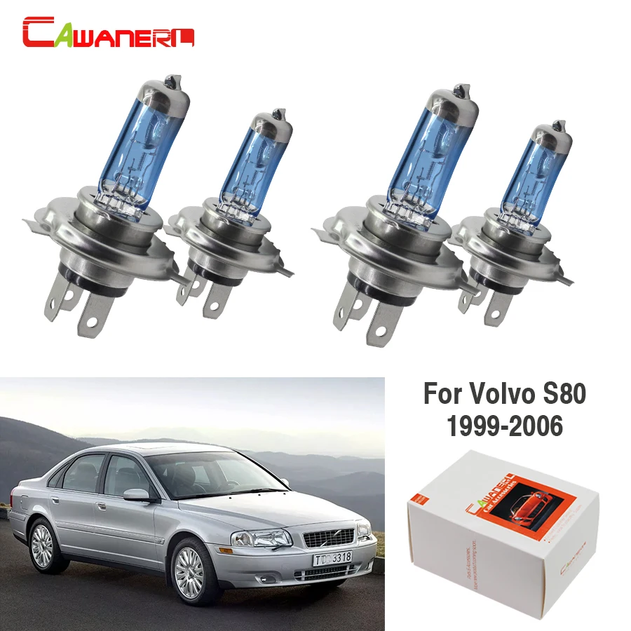 Cawanerl для Volvo S80 седан 1999-2006 2 пары 100W H7 автомобильные аксессуары галогенная лампа