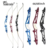 1set 12 40lbs hunting recurve bow 6668inch american competition bow for bow and arrow shooting training archery practice bows