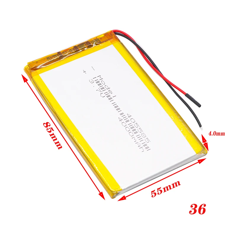 3 линии литр энергии батареи 7 В литий-полимерный аккумулятор 405585 4000 мАч игровой