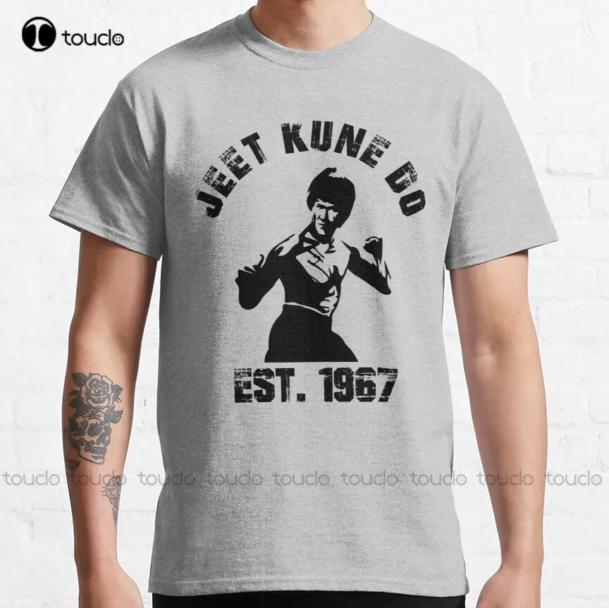 Винтажные черно-белые джинсовые рубашки до Брюса Ли классические стандартные