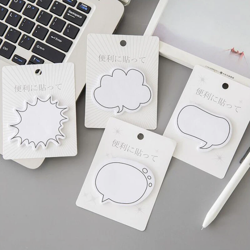 

Simple Dialog Memo Pads Simple Scrapbook Sticker School Supplies Post Sticky Notes Office Stationery 30 Sheets