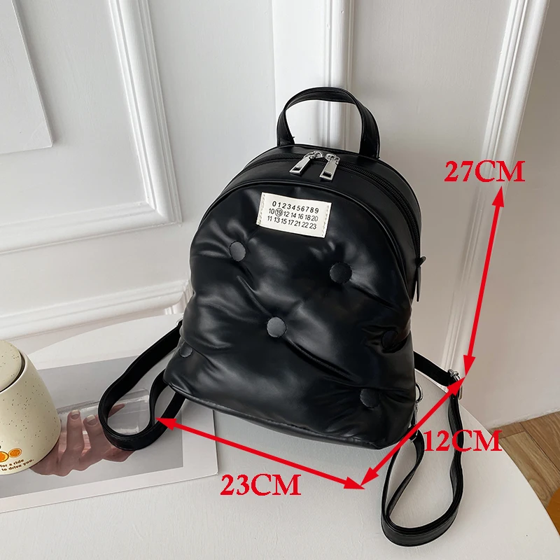 

Retro Leather Backpack Female Multi-function Travel Bag Lady Knapsack School Bag for Student Rucksack Space Pad Female Bag SAC