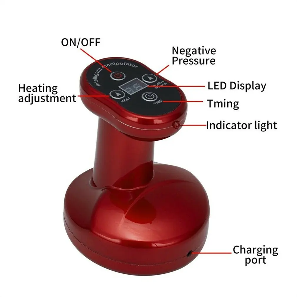 

9 Gear LCD Electric Cupping Massage Guasha Suction Scraping Massager Body Device Meridian Dredge Body Slim Physiotherapy